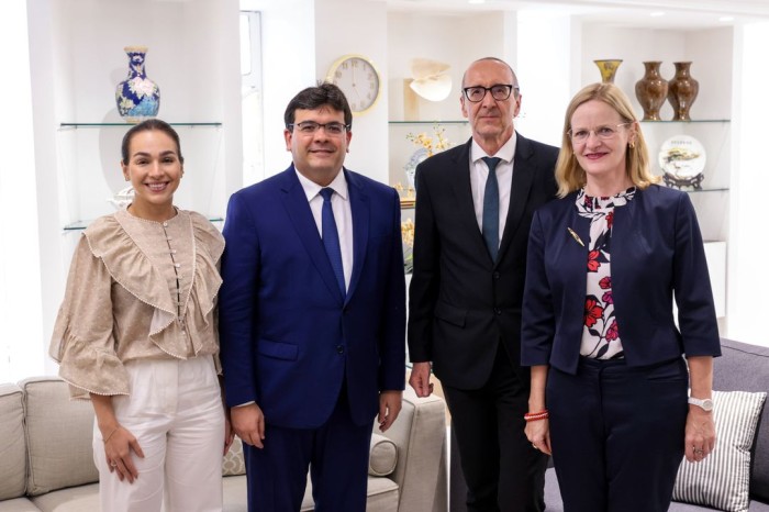 Governador recebe embaixador da Áustria no Palácio de Karnak e apresenta potencialidades em energia limpa e turismo