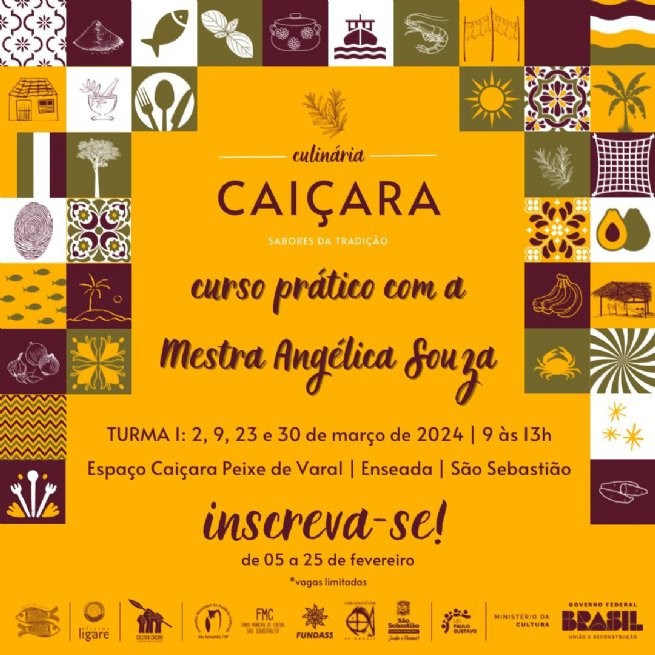 Projeto ‘Culinária Caiçara: sabores da tradição’ oferece curso prático de gastronomia caiçara