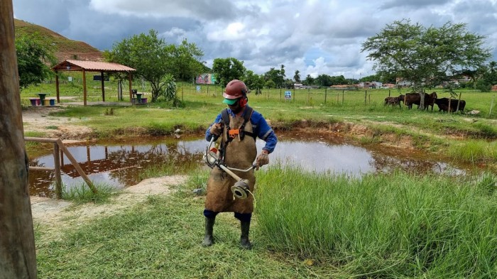 Sedur realiza serviços de manutenção no Parque Nascente Rio Camaçari