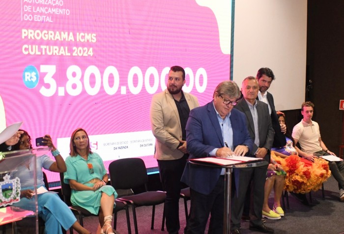 João Azevêdo lança ICMS Cultural 2024 e Prêmio Paraíba Junina, anuncia editais e investimentos de mais R$ 50 milhões em ações de fomento à cultura