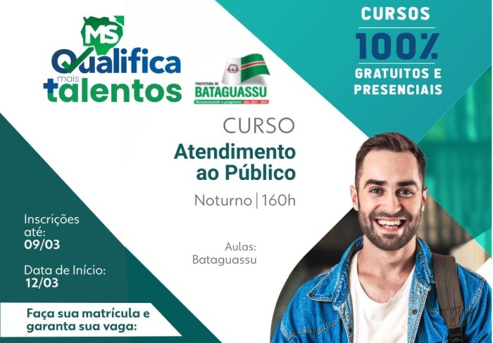 Prefeitura e MS Qualifica Mais Talentos oferece curso de atendimento ao público