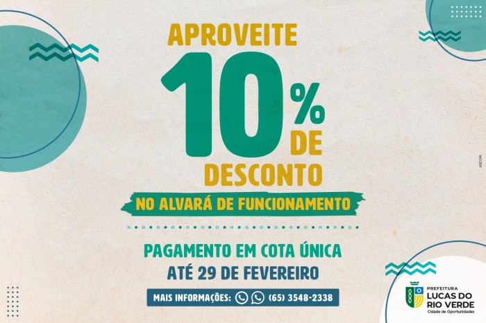 Alvará 2024 com desconto pode ser pago até dia 29 de fevereiro