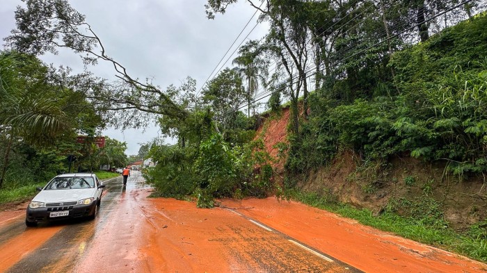 Prefeitura movimenta equipe para retirada de barreira provocada pela chuva