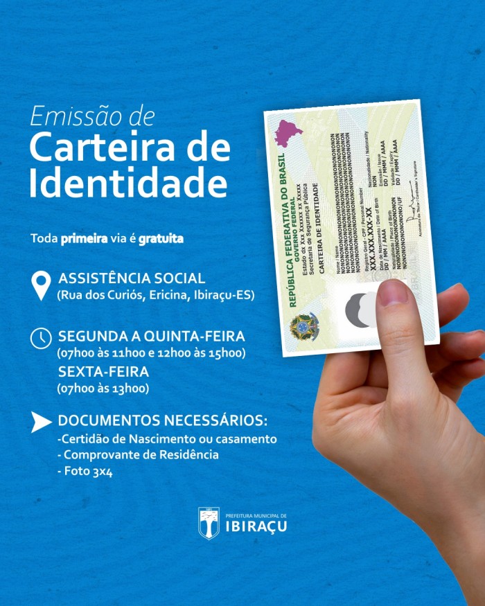 EMISSÃO DE CARTEIRA DE IDENTIDADE