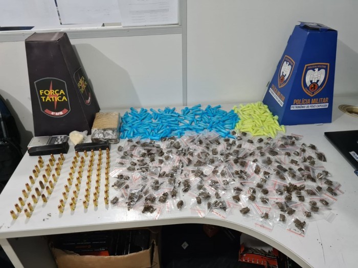 Força Tática do 4º Batalhão realiza grande apreensão de drogas em Jaburuna
