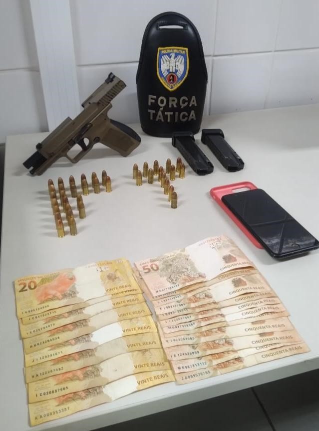 Força Tática do 6º BPM detém suspeitos e apreende armas na Serra