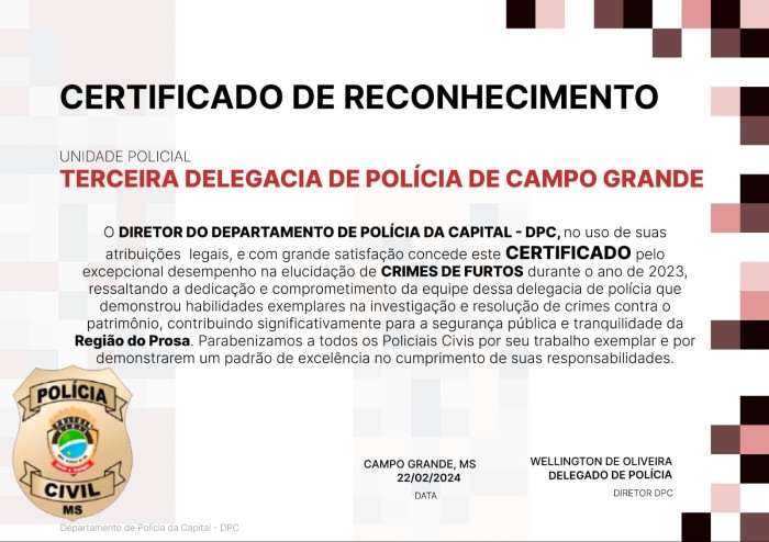 Foto: Reprodução/Polícia Civil - MS