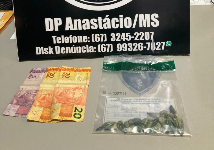 Polícia Civil prende indivíduo por tráfico de drogas em Anastácio