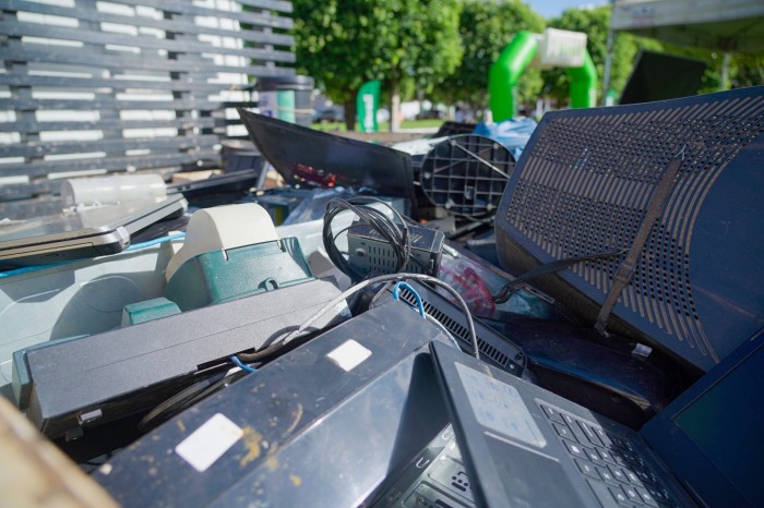 Mais de 400 quilos de lixo eletrônico foram recolhidos em ação do Saae e Rotary Club