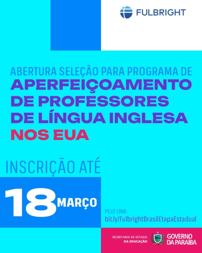 SEE-PB abre seleção para programa de aperfeiçoamento de professores de Língua Inglesa nos EUA