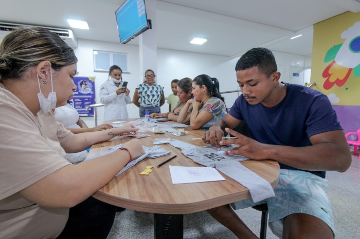 Grávidas assistidas em maternidade da rede estadual participam de oficina Gest’art