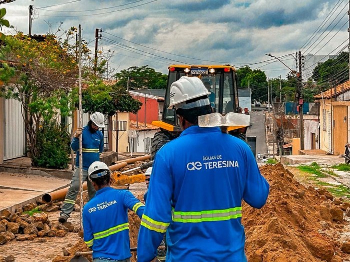 Águas de Teresina segue com cronograma de obras de esgotamento sanitário em março