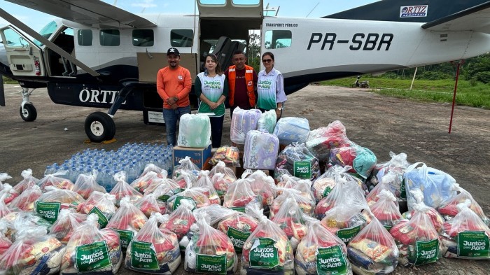 Segunda remessa de ajuda humanitária do governo chega a Porto Walter