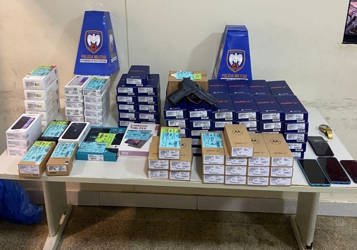 Polícia Militar de Guarapari recupera produtos roubados em loja em Cachoeiro de Itapemirim