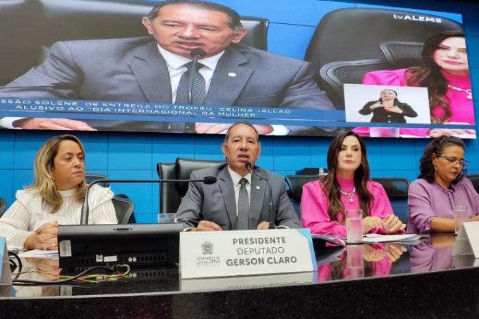 Homenagem alusiva ao Dia da Mulher aconteceu hoje na Assembleia Legislativa de Mato Grosso do Sul 