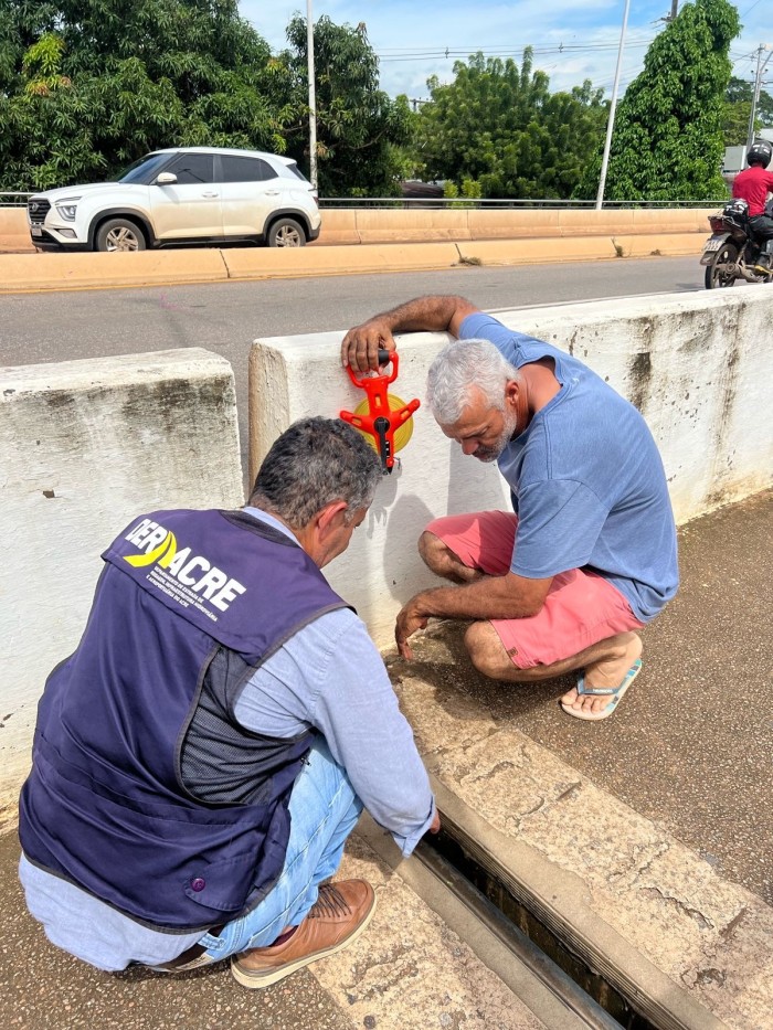 Deracre inspeciona a quarta ponte sobre o Rio Acre e garante segurança para rio-branquenses