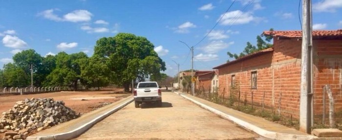 Idepi conclui obra de pavimentação em Passagem Franca