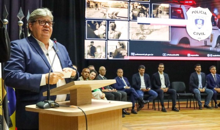 Governador João Azevêdo participa de aula inaugural da segunda turma de aprovados no concurso da Polícia Civil e destaca investimentos na Segurança