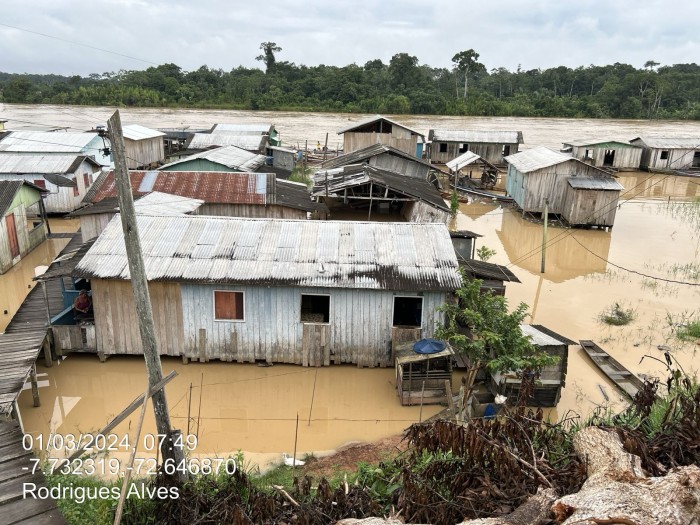 Mais duas cidades do Acre têm situação de emergência reconhecida pelo governo federal devido à cheia dos rios 