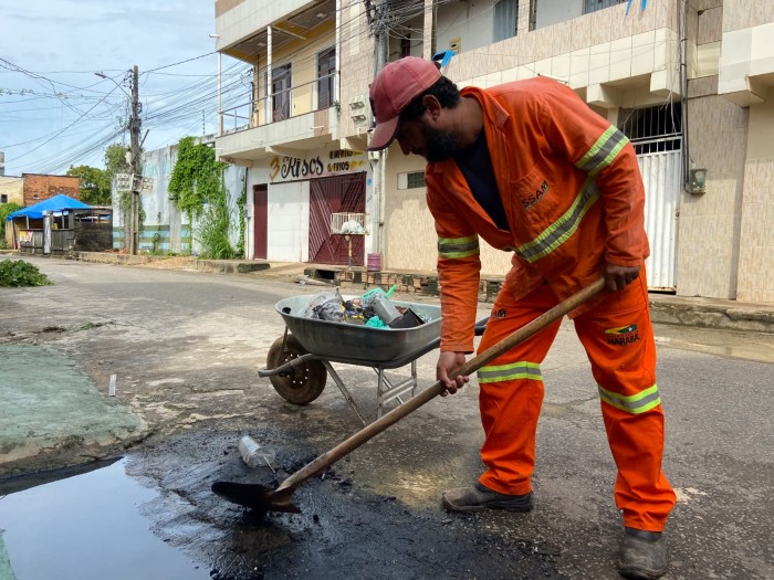 SSAM: Serviço de limpeza de grotas e bueiros é intensificado na Marabá Pioneira