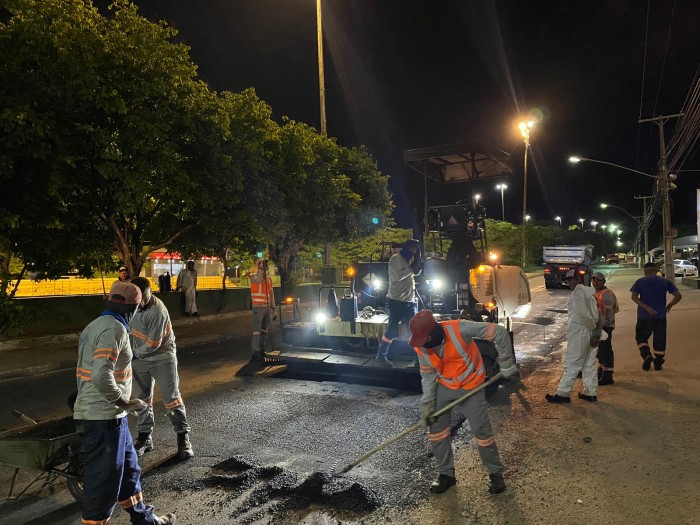 Sevop: Toda extensão da avenida VP 8 ganha novo asfalto com serviço de recapeamento
