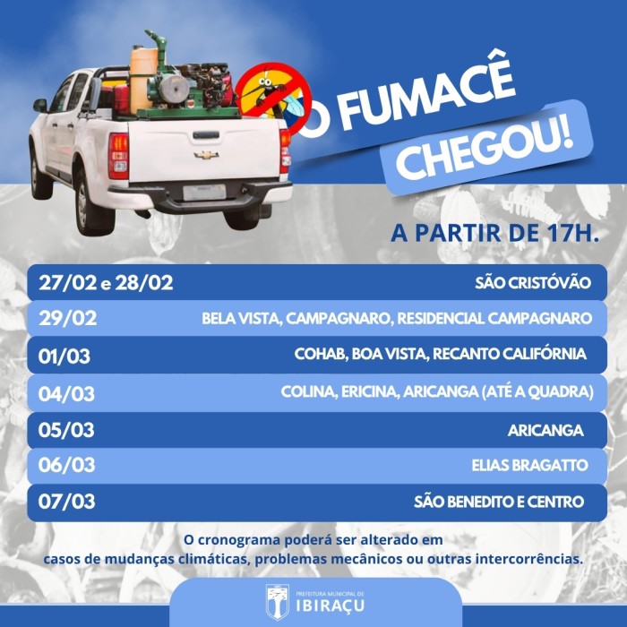 CARRO FUMACÊ EM AÇÃO