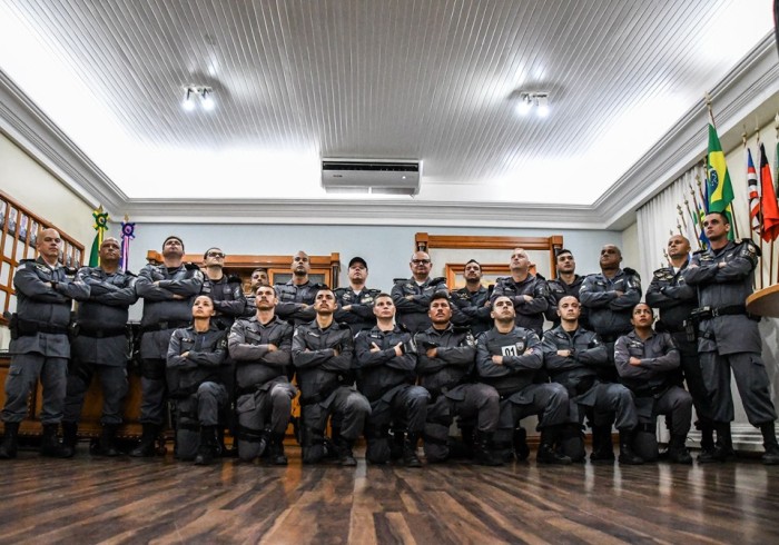 Comandante-geral recebe a equipe de Força Tática do 1º Batalhão