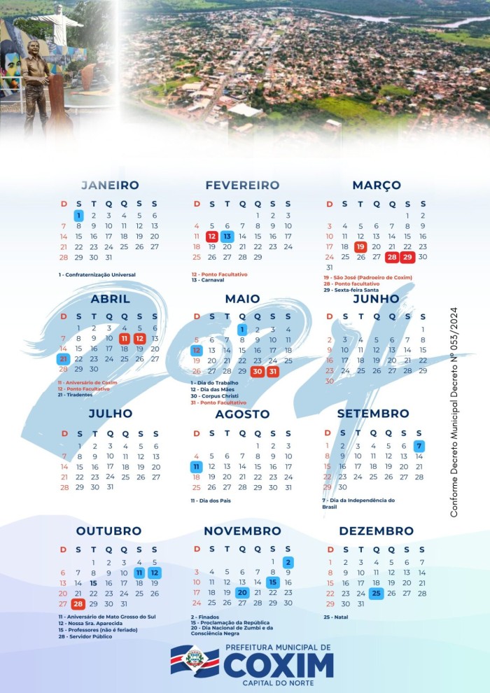 Pontos Facultativos de 2024