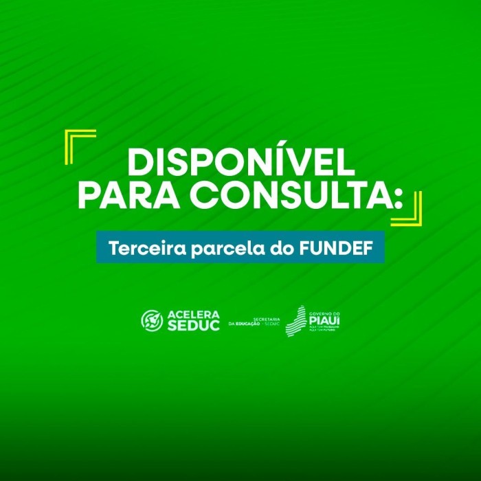 Valor da 3ª parcela do Fundef já pode ser consultado no site da Seduc