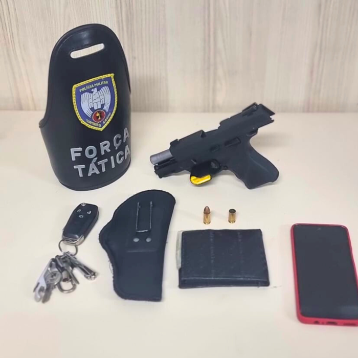 Força Tática do 4º BPM detém homem em flagrante após ataque armado no bairro Ilha dos Ayres