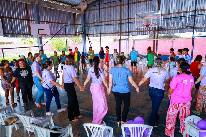 - A ação foi destinada a meninos e meninas, de 9 a 14 anos, assistidos pelo Instituto Iziane Castro (Foto: Divulgação)