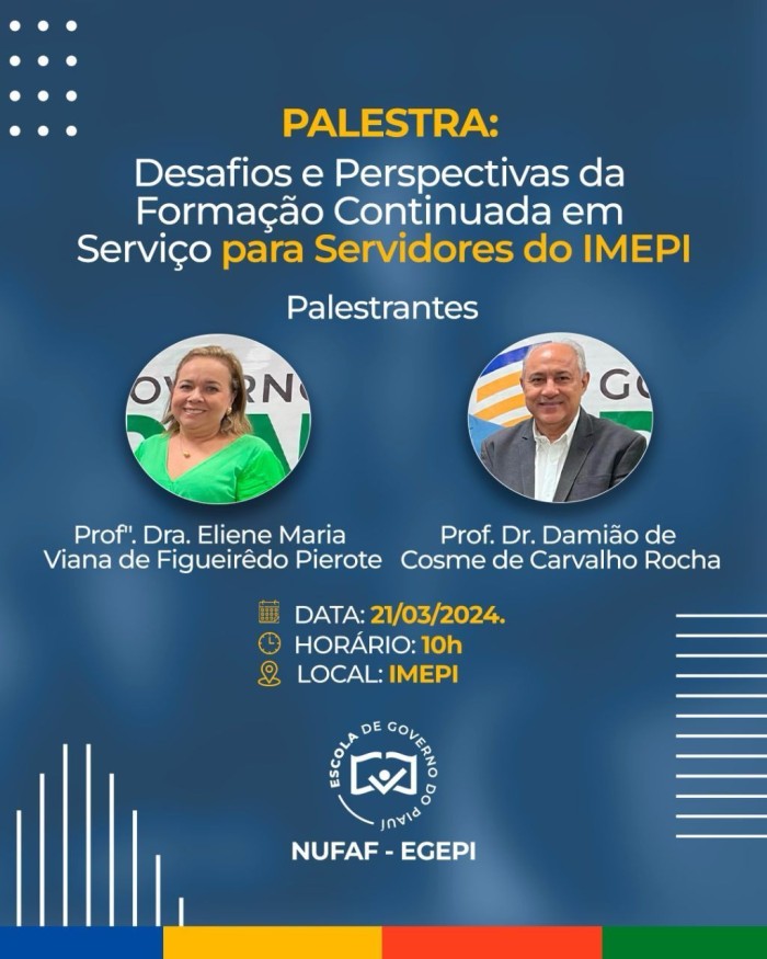 Imepi realiza evento para servidores públicos 