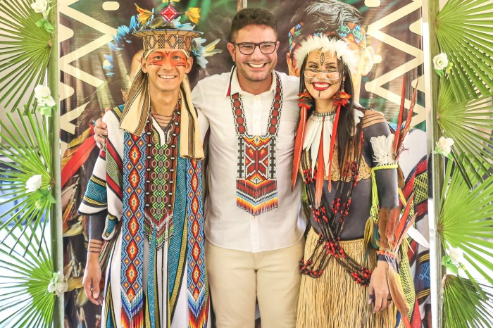 Governador Gladson Cameli prestigia casamento que celebra a união entre Puyanawa e Ashaninka
