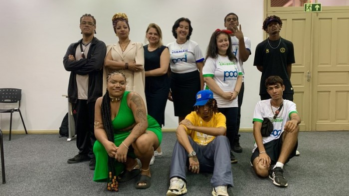 Em suas poesias, eles abordaram a potência, os obstáculos e as demandas sociais da juventude vulnerabilizada -Foto: Solange Brum/Ascom Sedac