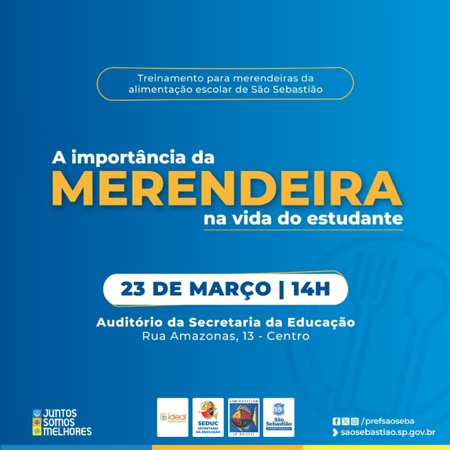 Merendeiras da rede municipal passam por capacitação neste sábado