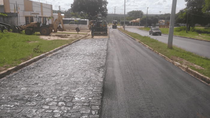 Seinfra inicia trabalhos de pavimentação asfáltica em Nazária