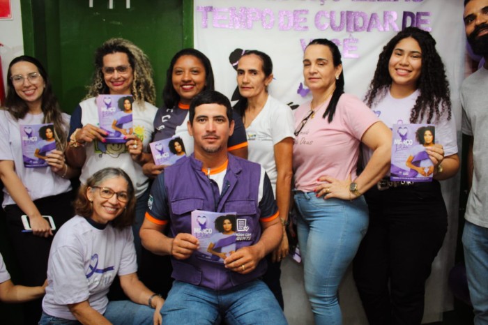 Março Lilás: Dia D da campanha é promovido na UBS Maria Bahia da Conceição, na Vila Murumuru