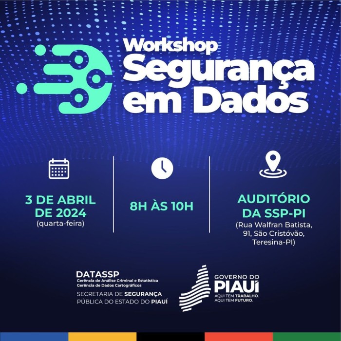 Secretaria da Segurança apresenta dados durante workshop nesta quarta (3)