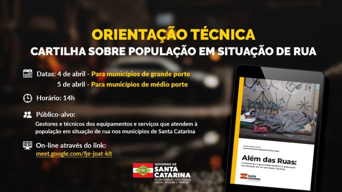 Assistência Social realiza capacitação técnica sobre população em situação de rua