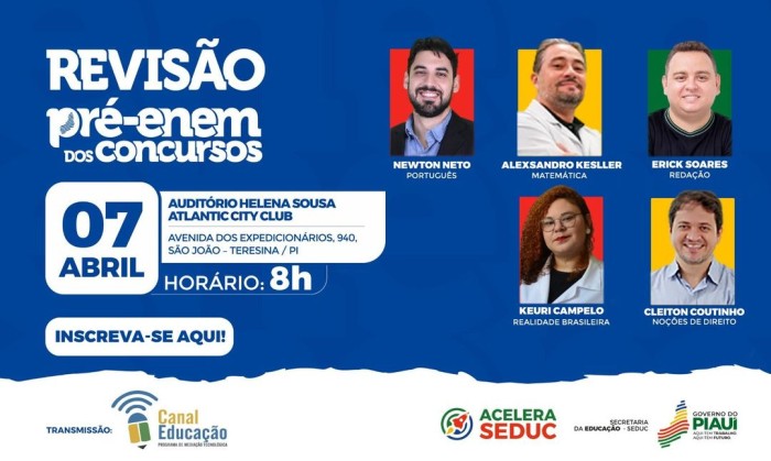 Professores do Pré-Enem dos Concursos comentam sobre o que esperar da prova do Concurso Unificado