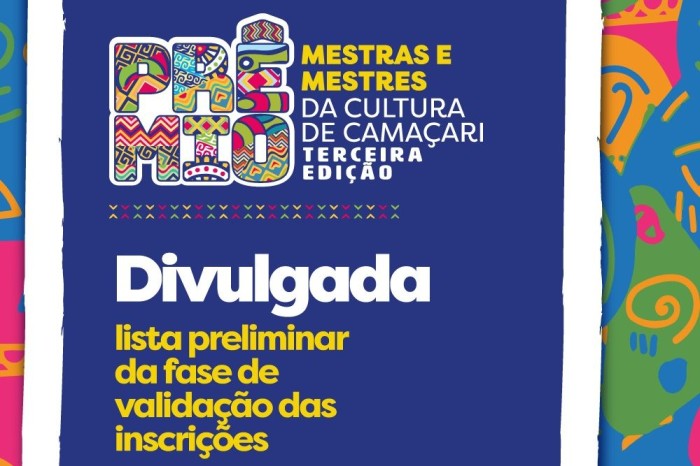 Divulgada lista preliminar do 3º Prêmio Mestres e Mestras da Cultura