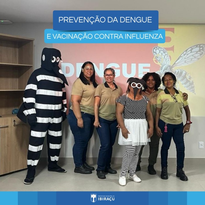 PREFEITURA PROMOVE AÇÃO DE PREVENÇÃO DA DENGUE E VACINAÇÃO CONTRA A INFLUENZA NO PROJETO AMIGOS DA JUSTIÇA