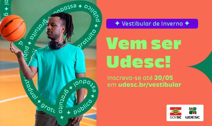 Vestibular de Inverno 2024 da Udesc contará com campanha em mídias físicas e digitais