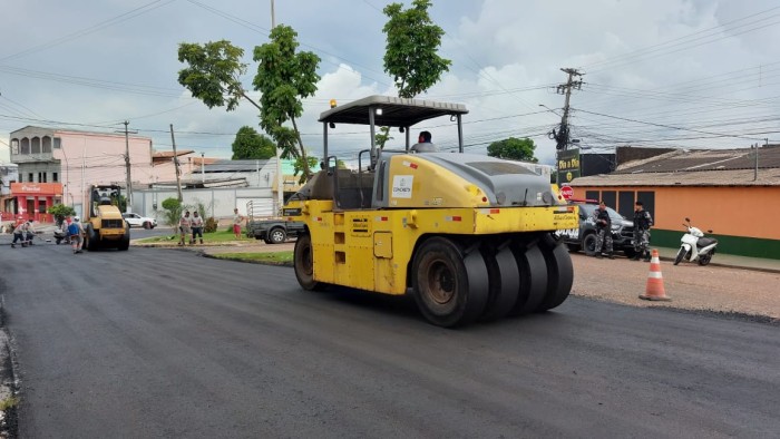 Sevop: Avenida principal da Folha 05 recebe revitalização asfáltica
