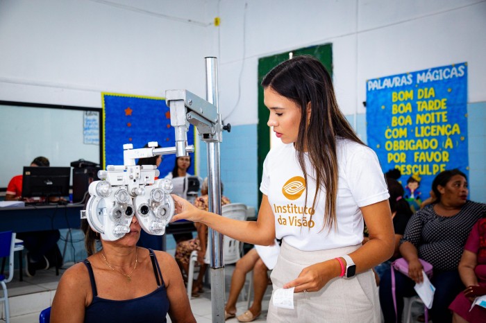 “Estávamos precisando”, diz paciente beneficiada pelo Cuidar de Todos Oftalmo em Pinheiro