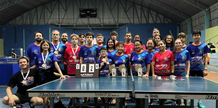 Araçá Pong trouxe 3 troféus e 14 medalhas da Liga Oeste TMB