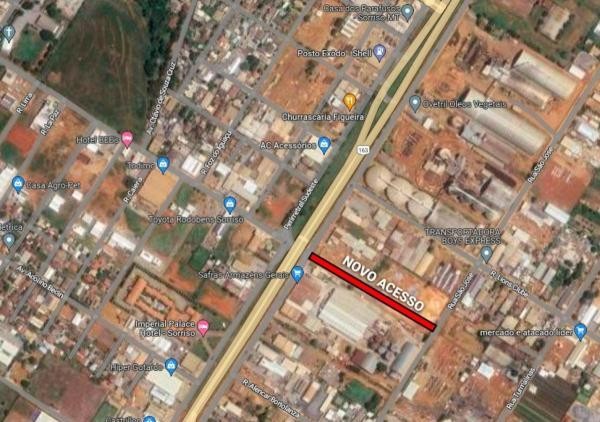 Vereador reforça pedido de estudo de viabilidade para implantação de um acesso entre o viaduto da Agro Verde e a Rua São José