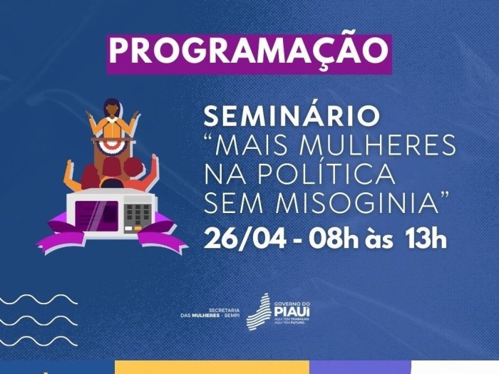Sempi vai realizar seminário “Mais Mulheres na Política sem Misoginia”