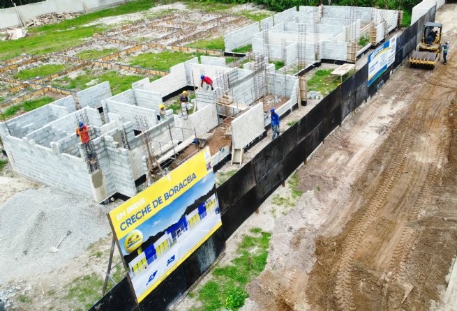 Prefeitura de São Sebastião avança na construção da nova Creche de Boraceia