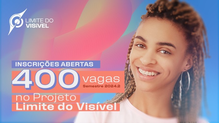 Projeto Limite do Visível tem inscrições abertas com 400 vagas para o segundo semestre
